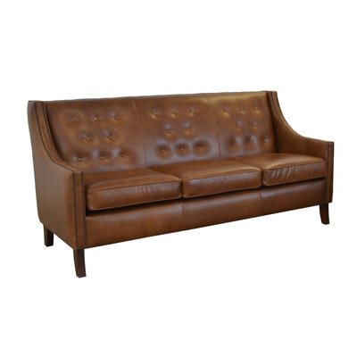 Skaiste 77'' Leather Sofa