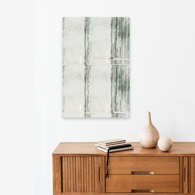 Mute Reflections II - Abstract Texture Minimalist Wood Grain Art