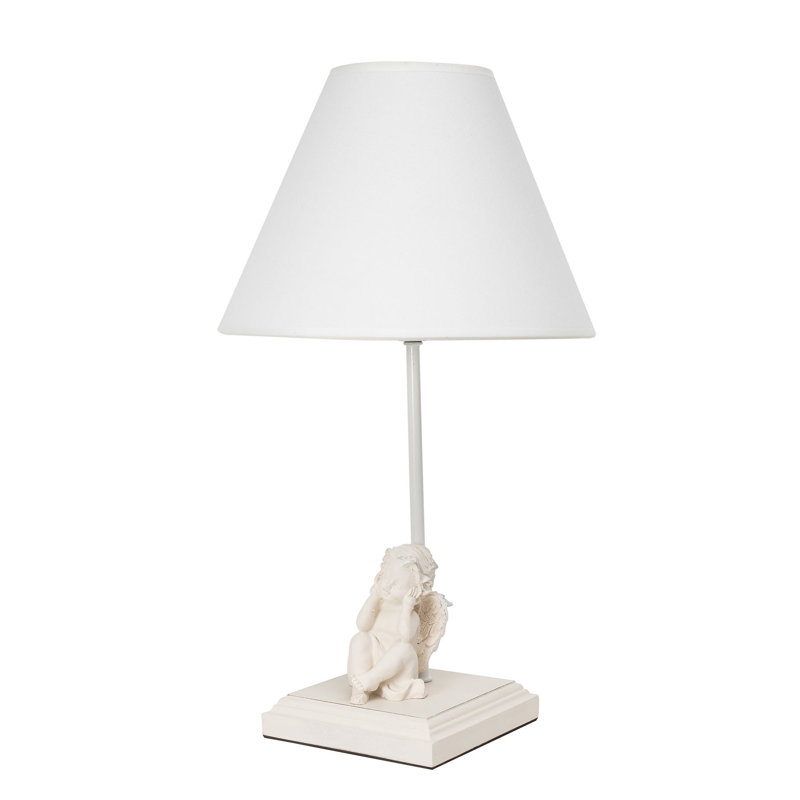 Lampe de table blanche 16,5 po