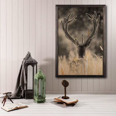 Perry Single Picture Frame Print on Wood