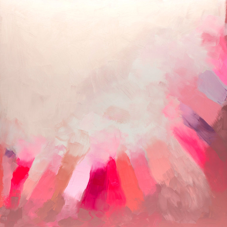 «Pink Light» - Impression sur toile tendue, H 24 po x l 24 po