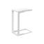 Table d'appoint, en forme de C, bout, côté, collation, salon, chambre à coucher, contemporain, moderne