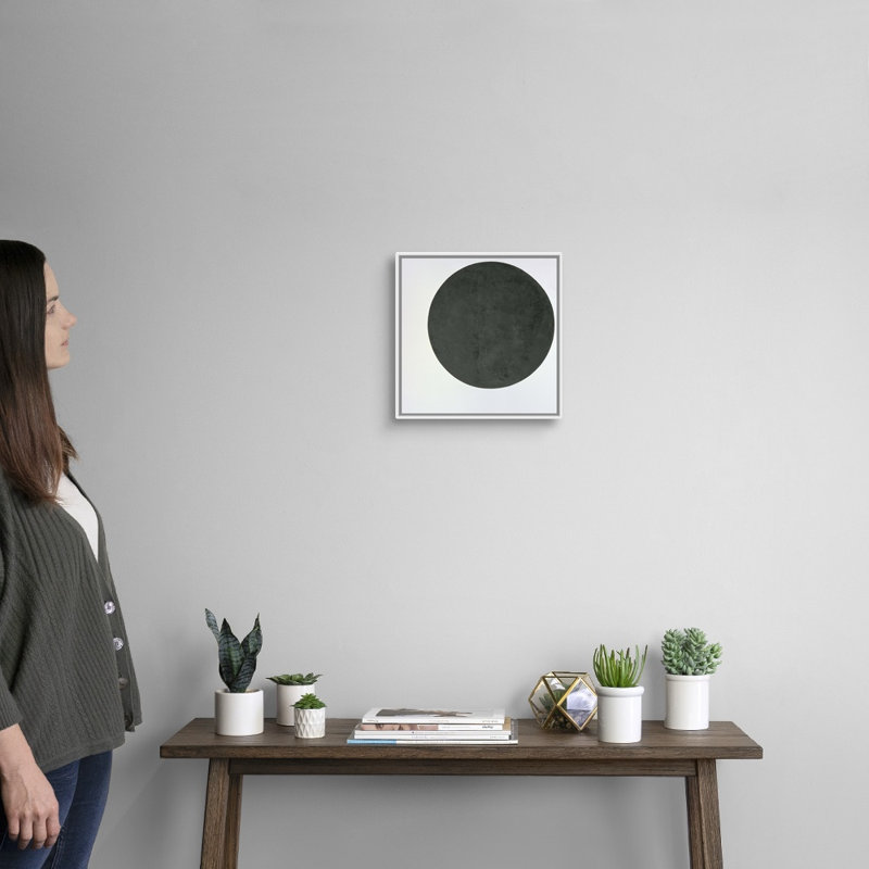 «Black Circle, c.1923» par Kazlair Séverinovitch Malevitch, reproduction sur toile, H 14 po x l 14 po x P 1,75 po