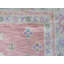Tapis rose / gris en laine noué à la main de conception unique 9 pi x 11 pi 11 po Kenilworth