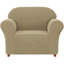 Housse de canapé 1 pièce en jacquard extensible, housses de canapé en polyester et spandex, housse de protection pour meubles de salon universelle pour animaux de compagnie lavables à la machine, housses de canapé antidérapantes pour 1 canapé (fauteuil, sable)-919839636-919839637
