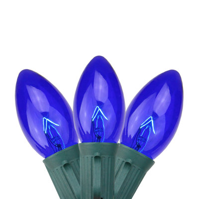 Ensemble de 25 lumières de Noël C9 25 fils vert