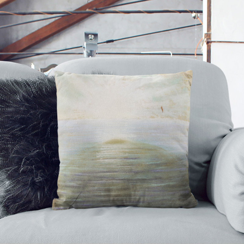 Square Cushion, 55cm H x 55cm W x 20cm D, Stone