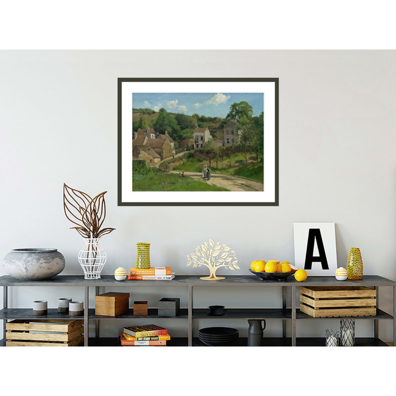 «The Hermitage at Pontoise» par Camille Pissarro, impression giclée sur cadre, H 32,97 po x l 41,5 po