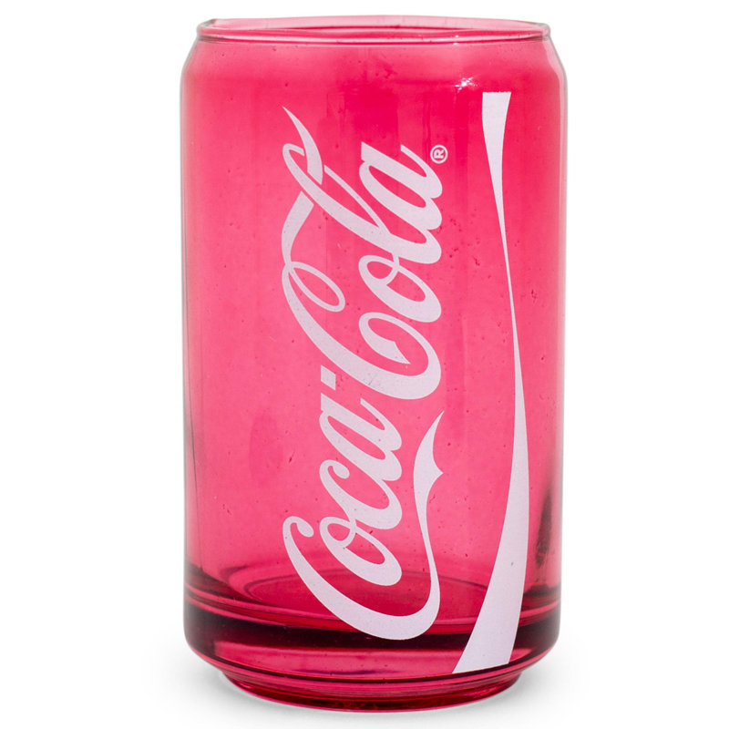 Tasse en verre rouge en forme de canette Coca-Cola | Peut contenir 10 onces