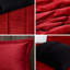 Édredon double rouge et noir avec lit chaud et noir / design facile-122450165-122450172