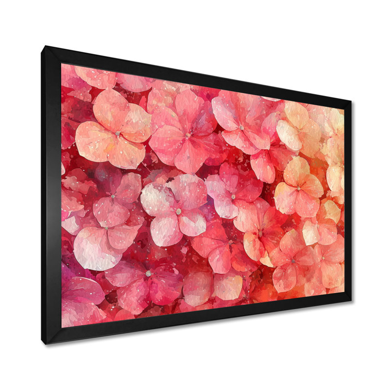 Jadaliz - Floral Wall Art, Impression d'un seul cadre photo, Noir, noir, noir, noir, H 12 po x l 20 po