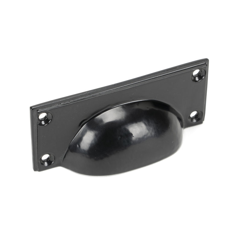 Art Deco 8.4 cm centre Cup Handle, Black