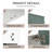 Keyauna 36.07 " W Wall Mounted Wall Mounted 1 Single Vanity Bathroom Vanity With Ceramic Top