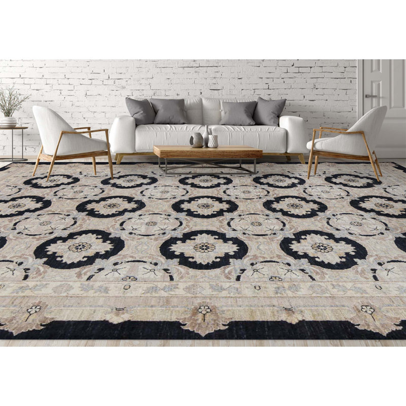 Wool Floral Area Rug