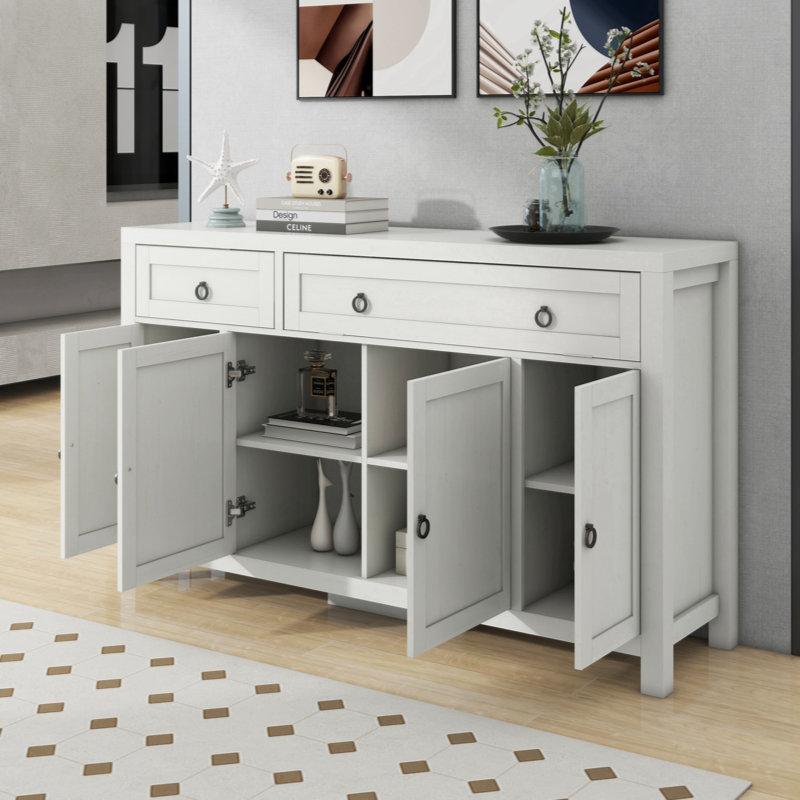 Buffet 59,08 po Renny, Blanc antique
