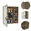 Armoire à pharmacie rectangulaire à 1 tablette avec miroir Whirlwind-1942090665