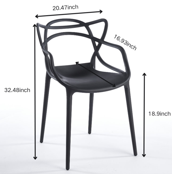 Ensemble de salle à manger 1 + 4,5 pièces, table de salle à manger avec pieds en métal Mid-Century pour 4-6 personnes avec plateau en panneau de fibres à densité moyenne, table de salle à manger à piédestal, table basse de loisirs, noir