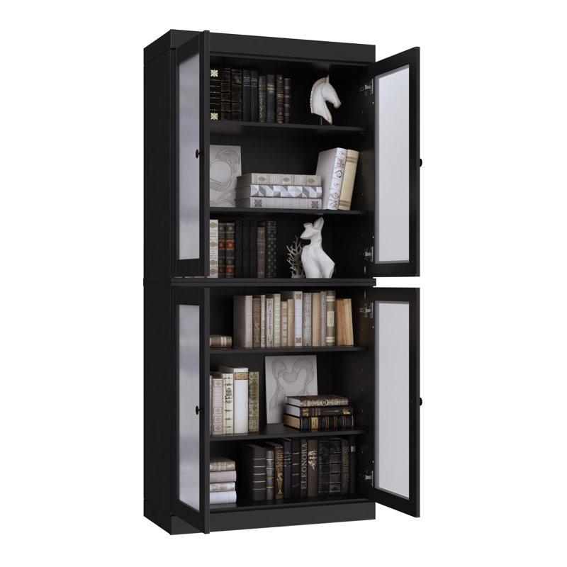 Bibliothèque à 6 tablettes Uriyah, Noir