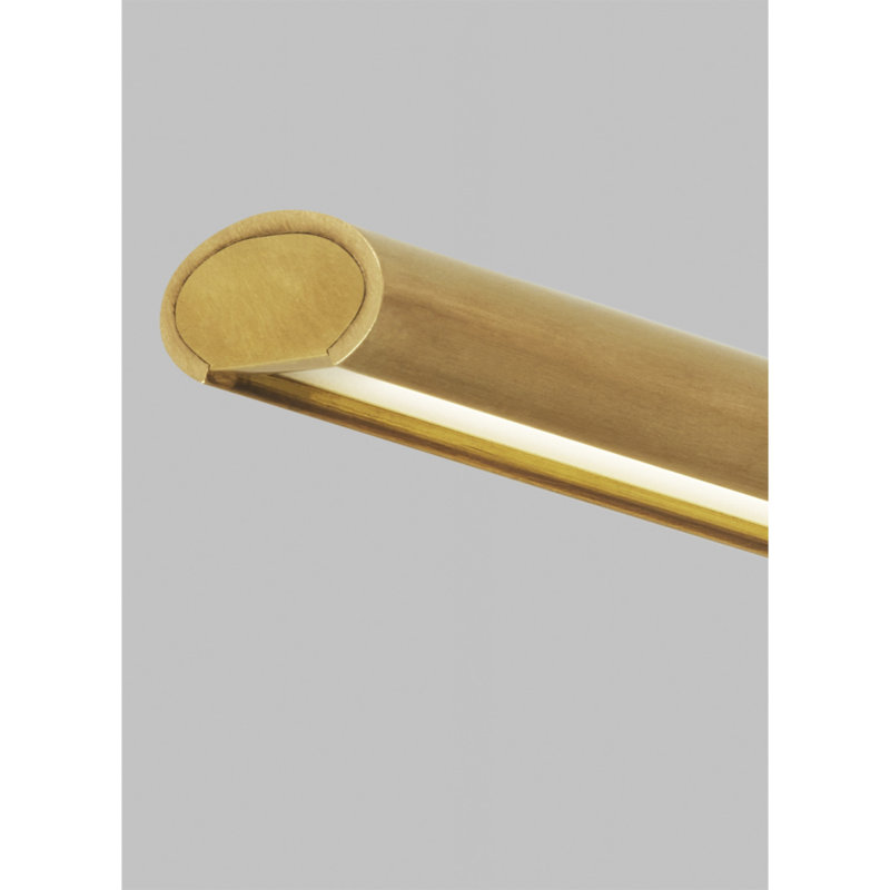 Plural Dimmable LED Wall Mounted Picture Light, Natural Brass