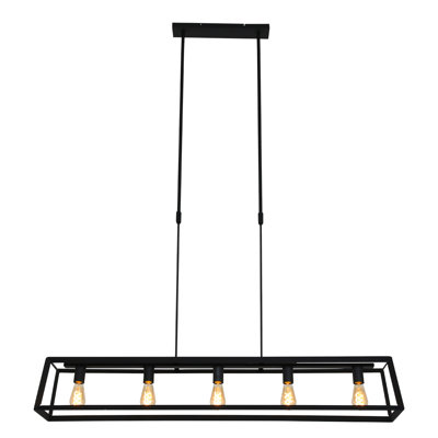 Willie 5 - Light Black Kitchen Island Pendant