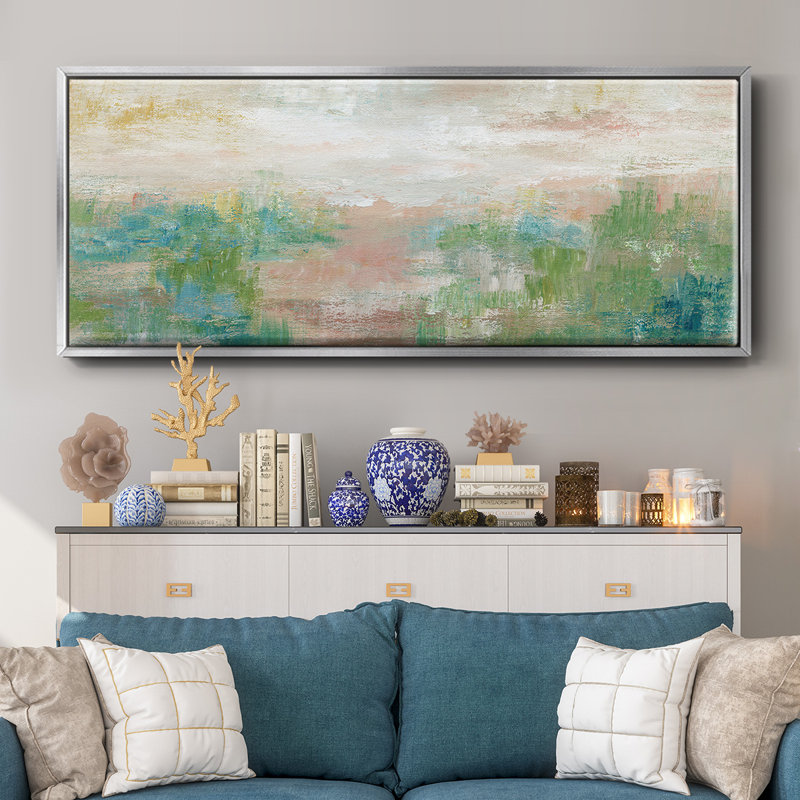 Sea Oats II- Framed Canvas, 24" H x 60" W