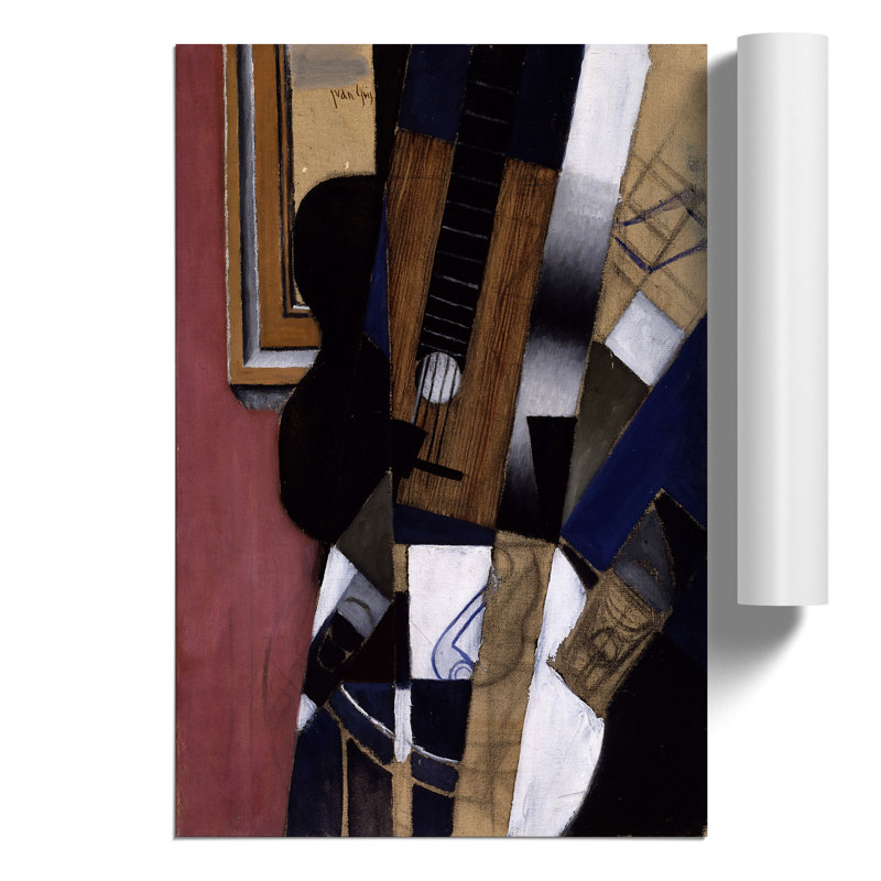 Guitar and Pipe by Juan Gris - Frameless Print, 30cm H x 21cm W x 0.1cm D