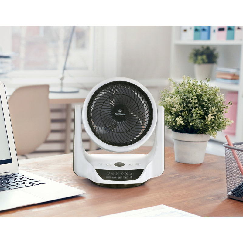 Cormac 25cm/10" Table Fan White & Black