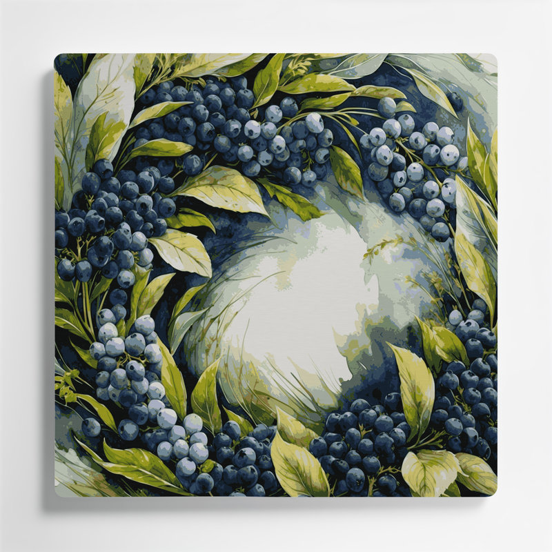 Art mural en métal «Fruit Service Berry», H 12 po x l 12 po