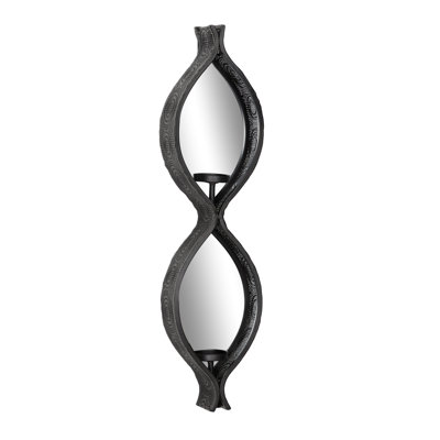 Applique en métal à éclectique figure huit mesh