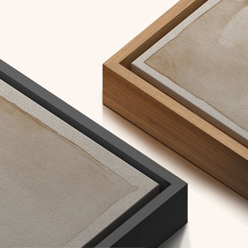 Abstrait beige neutre, impression d'art minimaliste moderne, décoration de salon, Naturel, H 16 po x l 16 po