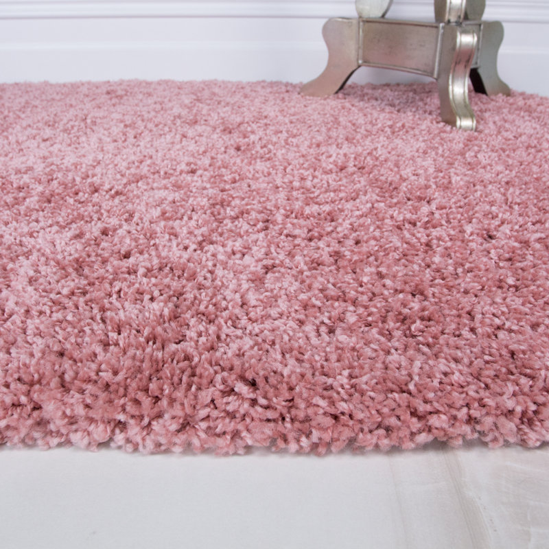 Amarachukwu Solid Colour Shag Area Rug, Rectangle 160 x 220cm
