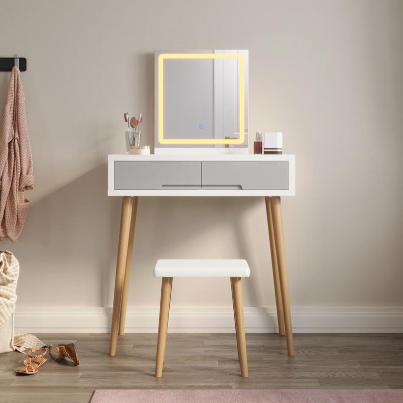Bulah Dressing Table with Mirror