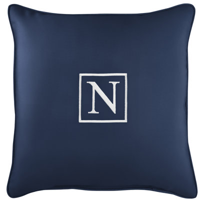 Kettil Embroidered Sunbrella® Outdoor Throw Pillow