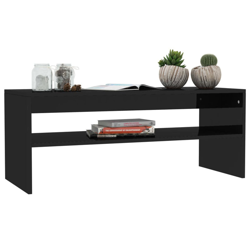 Abell Coffee Table with Storage, Black