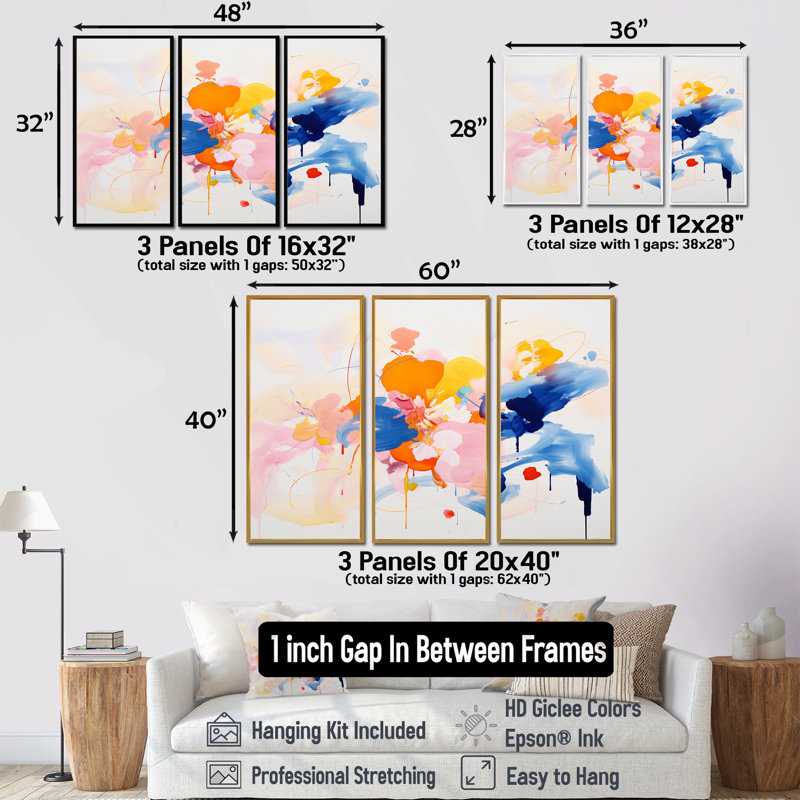 «Beyond the Veil Expressionism - Abstract», reproduction d'art mural, Cadre flottant noir, H 32 po x l 48 po x P 1 po