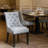Tufted Upholstered Gray Dining  Chair -1156578418