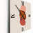 Two Autumn Leaves Falling Under a Red Full Moon - Modern Wall Clock-2052120882