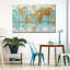 Globe terrestre carte du monde sur toile-806209350