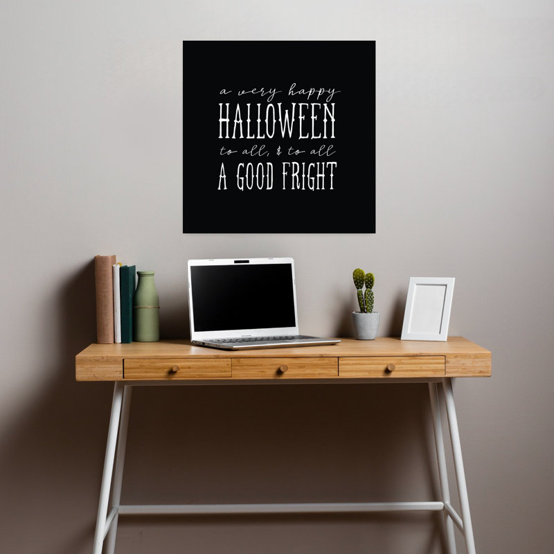 Halloween, art contemporain abstrait, H 18 po x l 18 po