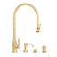 Pull Down Single Handle Kitchen Faucet with Side Spray-647058141