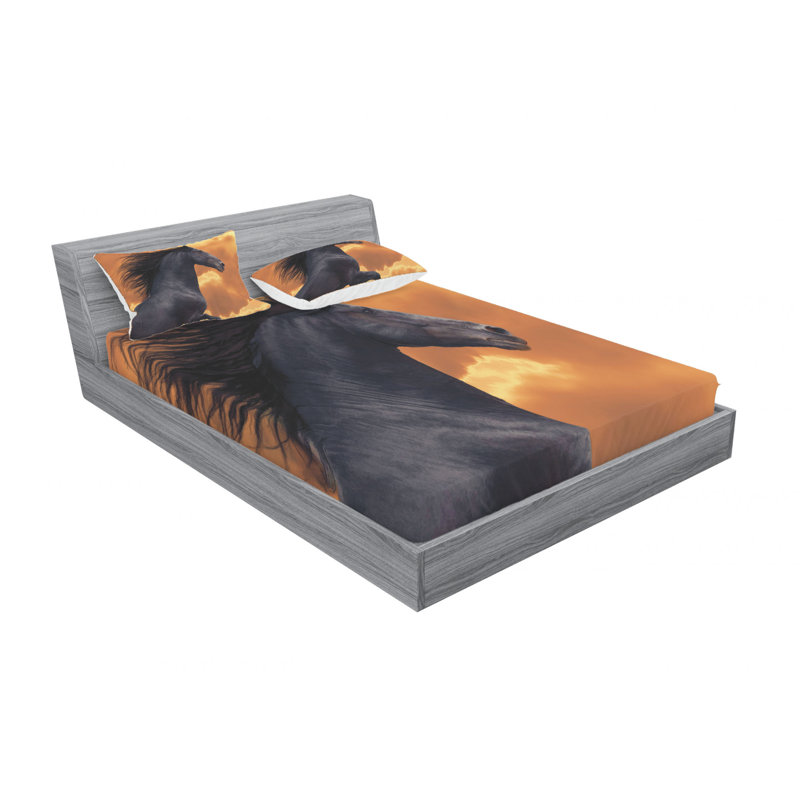 Microfiber Sheet Set, Queen Sheet Set with Fitted Sheet