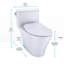 Nexus® 1.28 GPF Elongated One-Piece Toilet High Efficiency Flush (Seat Included)