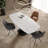Finnmark 119-179cm Ceramic Swivel Extending Dining Table
