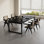 Multi-functional solid wood large board table set