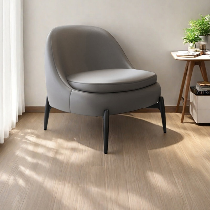 Méridienne légère en similicuir de style luxueux, Gris