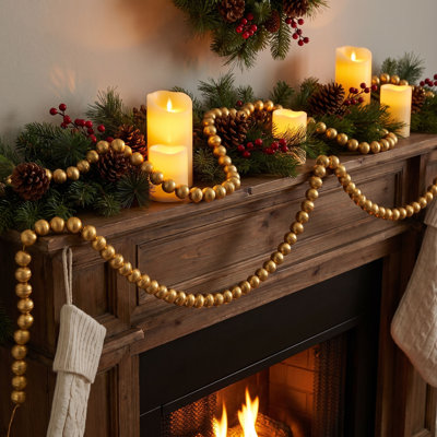 Handmade Embossed Metal Ball Garland