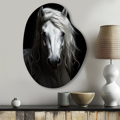 Lyle - Horse Pear Shape Asymmetric Metal Wall Art