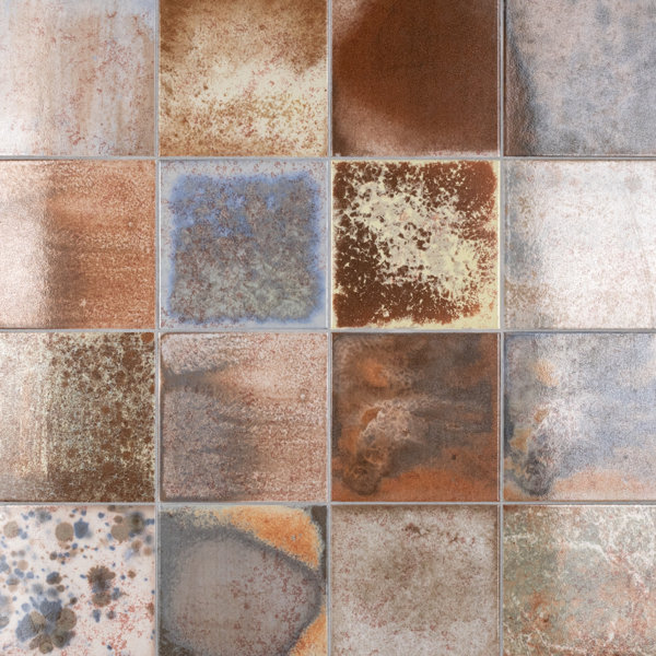 True 7.75" x 7.75" Ceramic Patterned Wall & Floor Tile