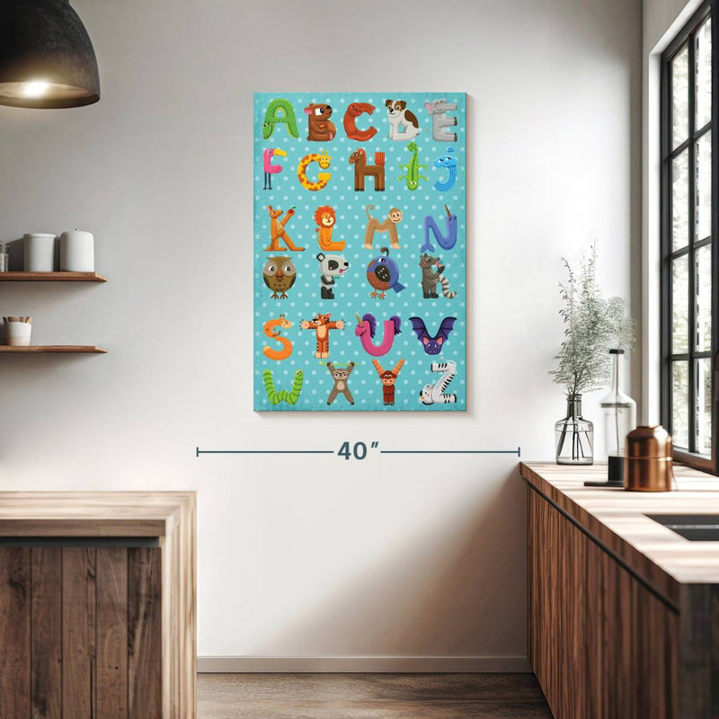 Ashelle - Alphabet en forme d'animal, H 39 po x l 26 po