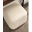 Repose-pieds Sabri en tissu avec base en bois de manguier-130781619-130781617